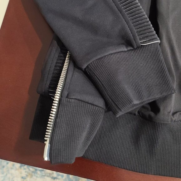 Balmain Neoprene Ribbed Zip-Up Hoodie - Picture 13 of 15